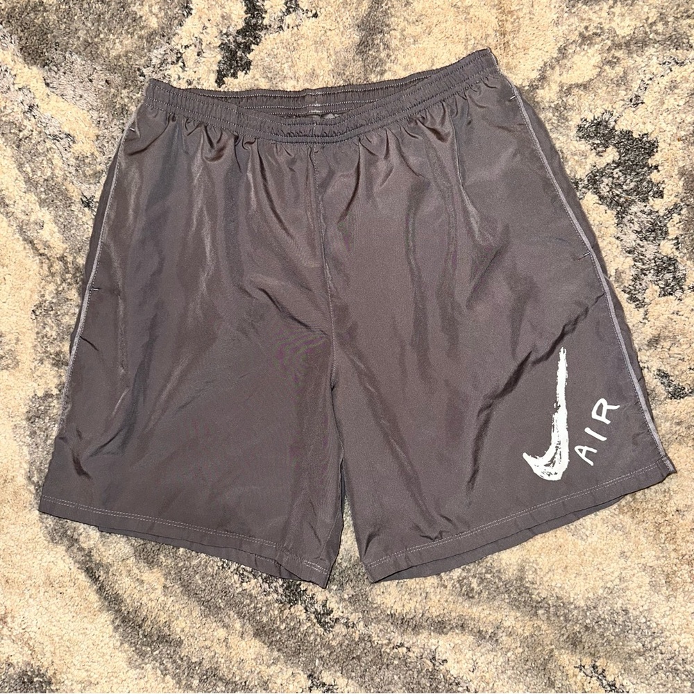 Nike Air Swoosh Gray Dri-Fit Running Shorts Sz M